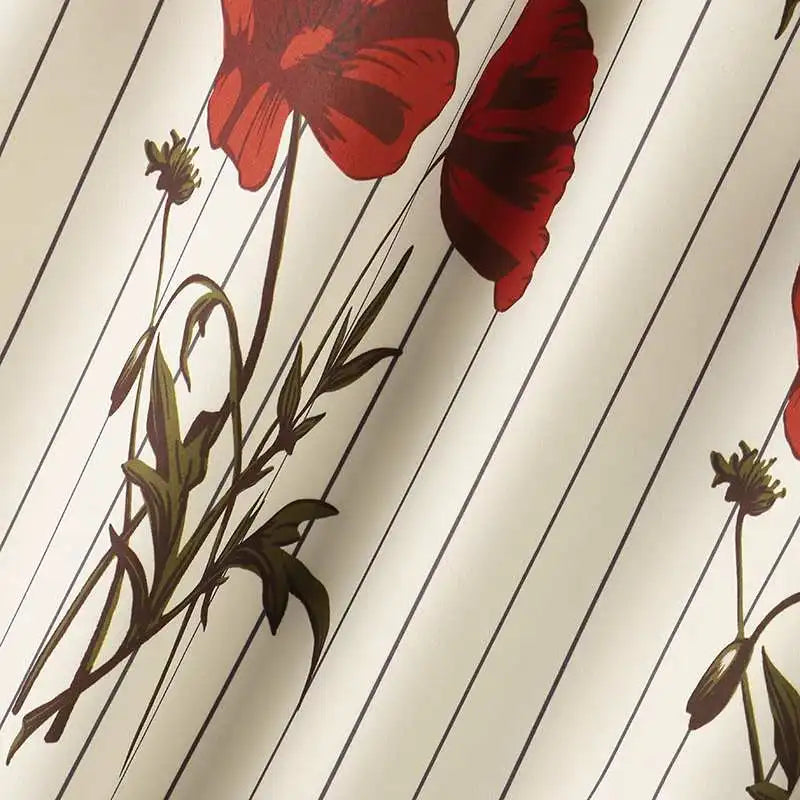 Camicia ampia con stampa floreale con maniche lunghe e pantaloni a gamba larga
