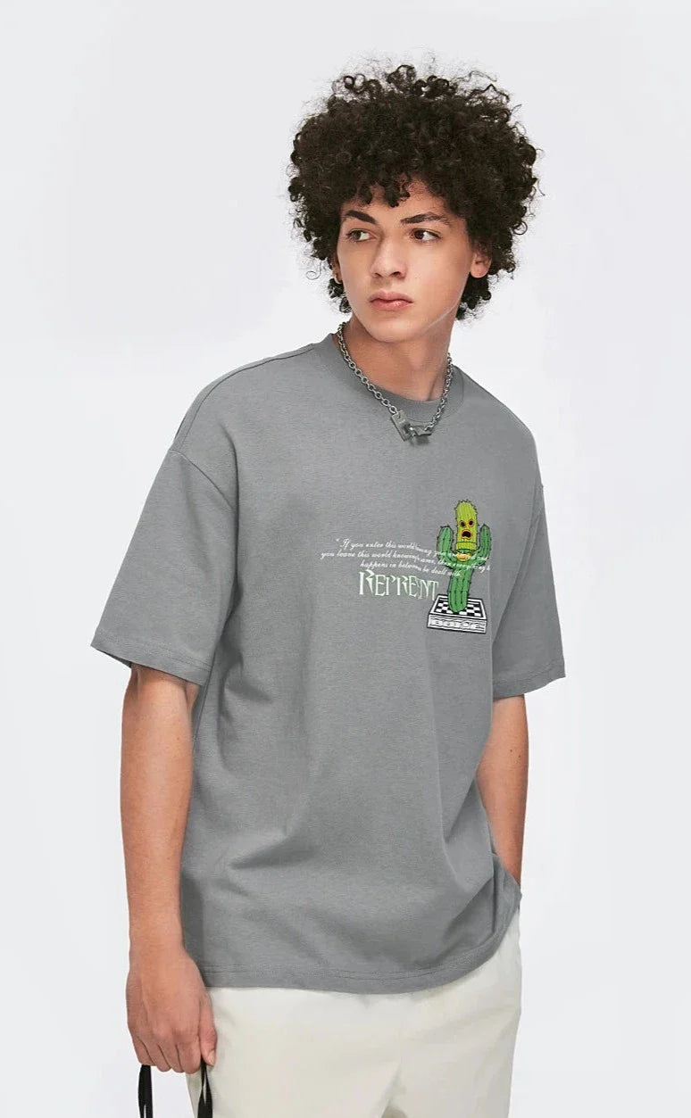 Maglietta cactus oversize