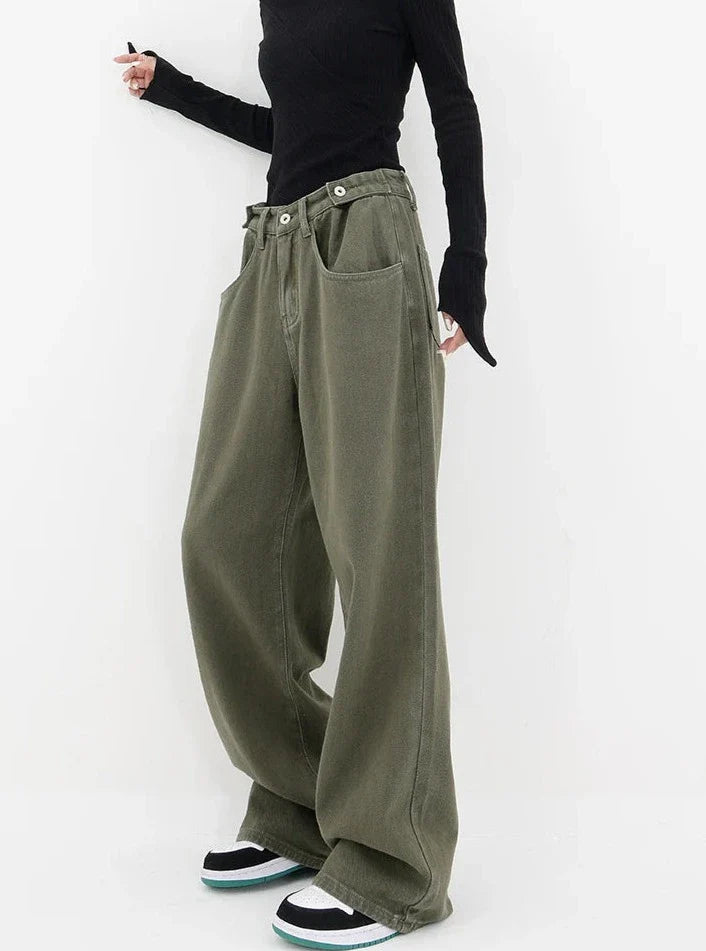 Jeans casual a vita alta