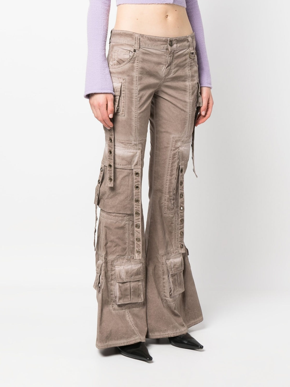 Pantaloni cargo bootcut