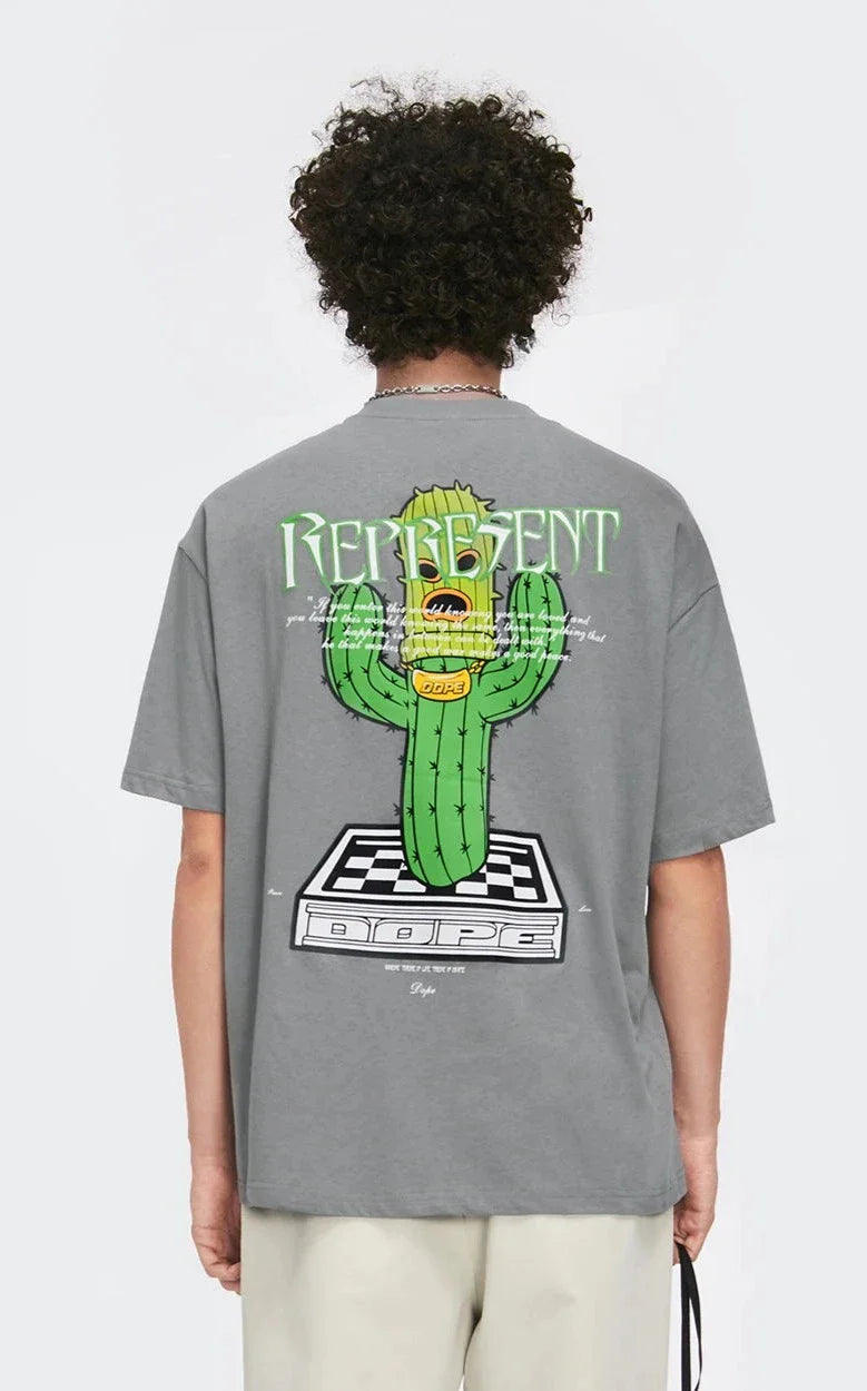 Maglietta cactus oversize