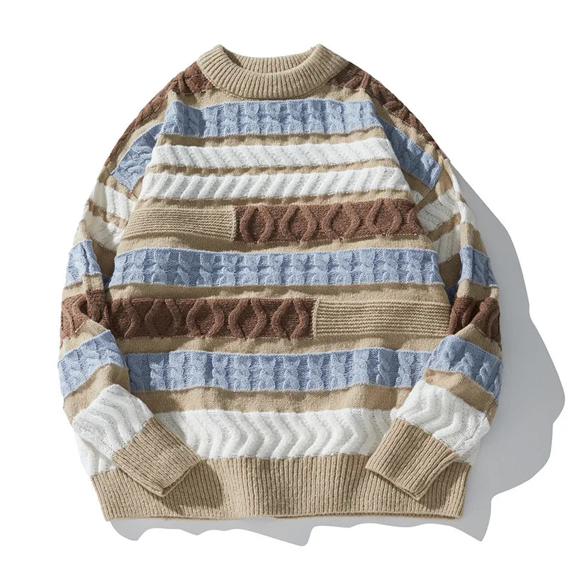 Maglia in broccato a contrasto con patchwork