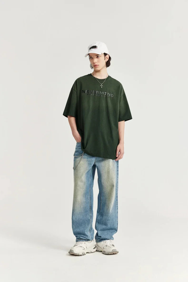 T-shirt oversize "Non preoccuparti"