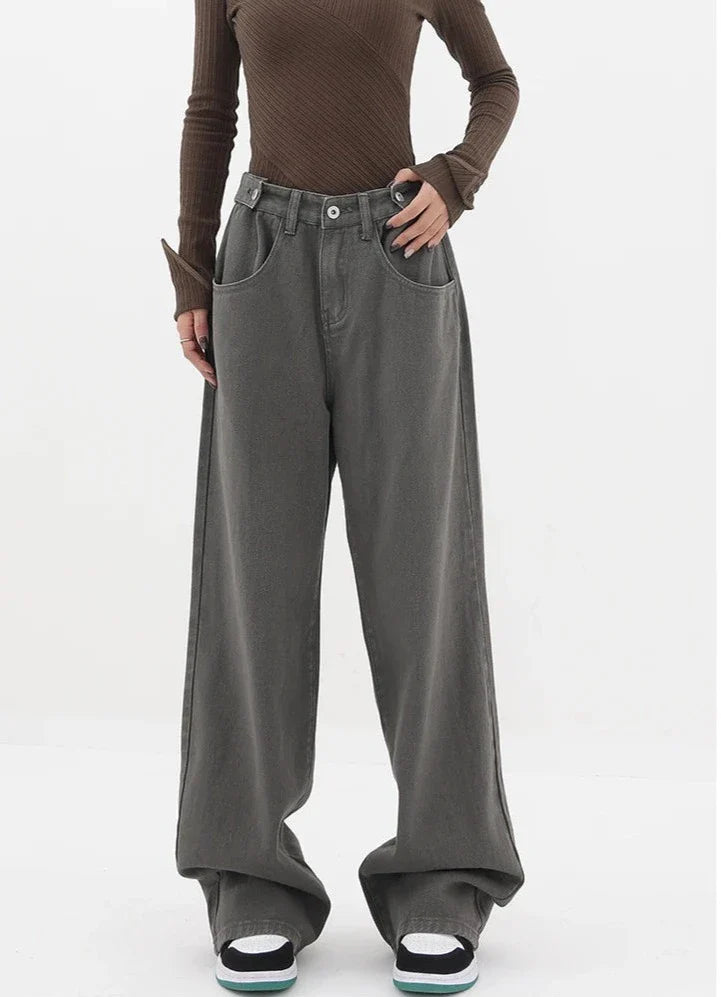 Jeans casual a vita alta