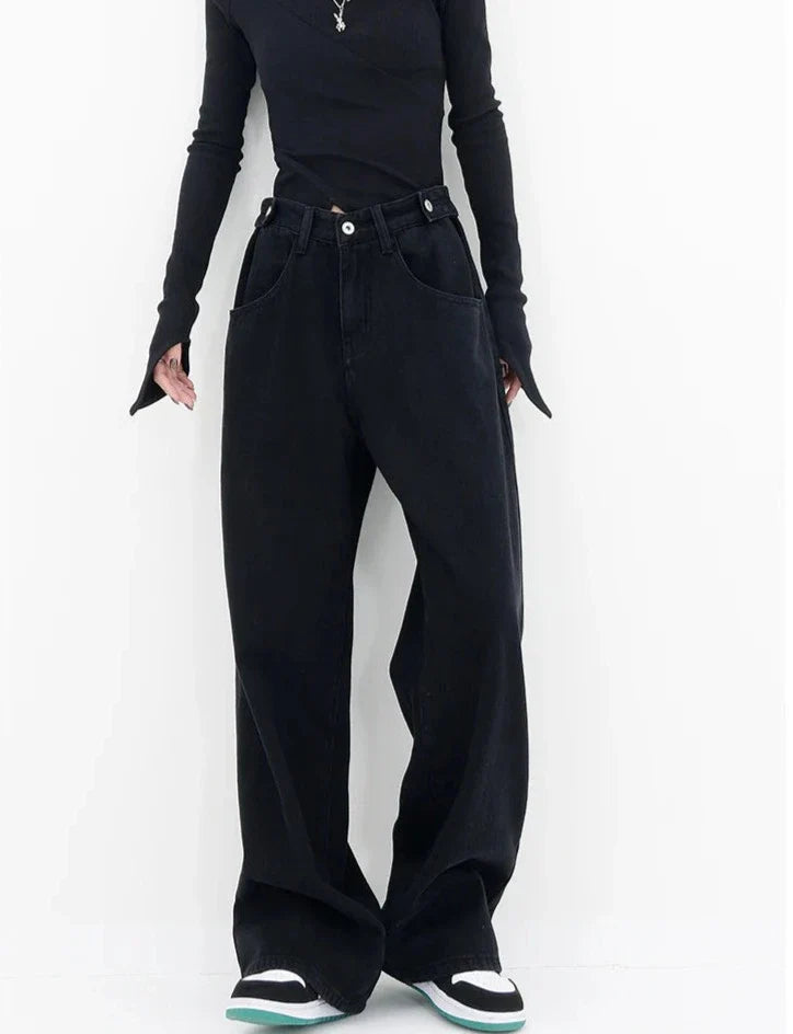 Jeans casual a vita alta