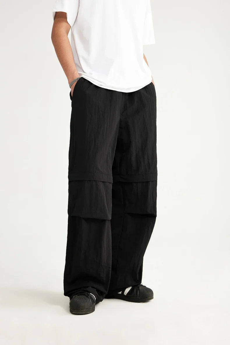 Pantaloni in nylon impermeabile removibili