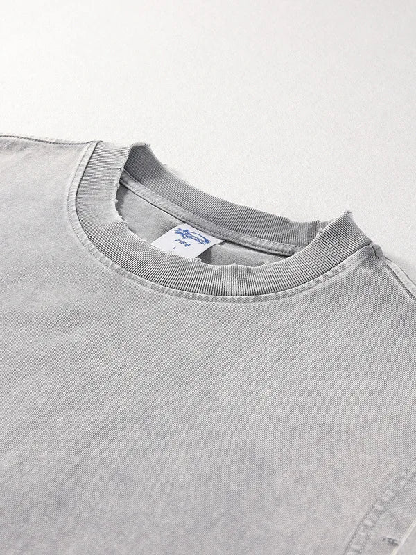 Gilet oversize senza maniche indossato