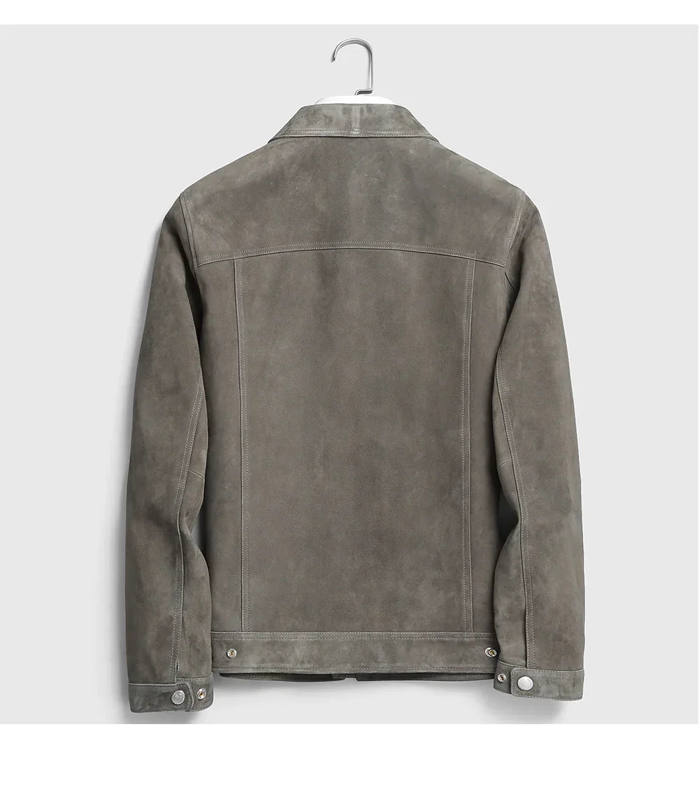 Giacca in pelle leggera di lusso