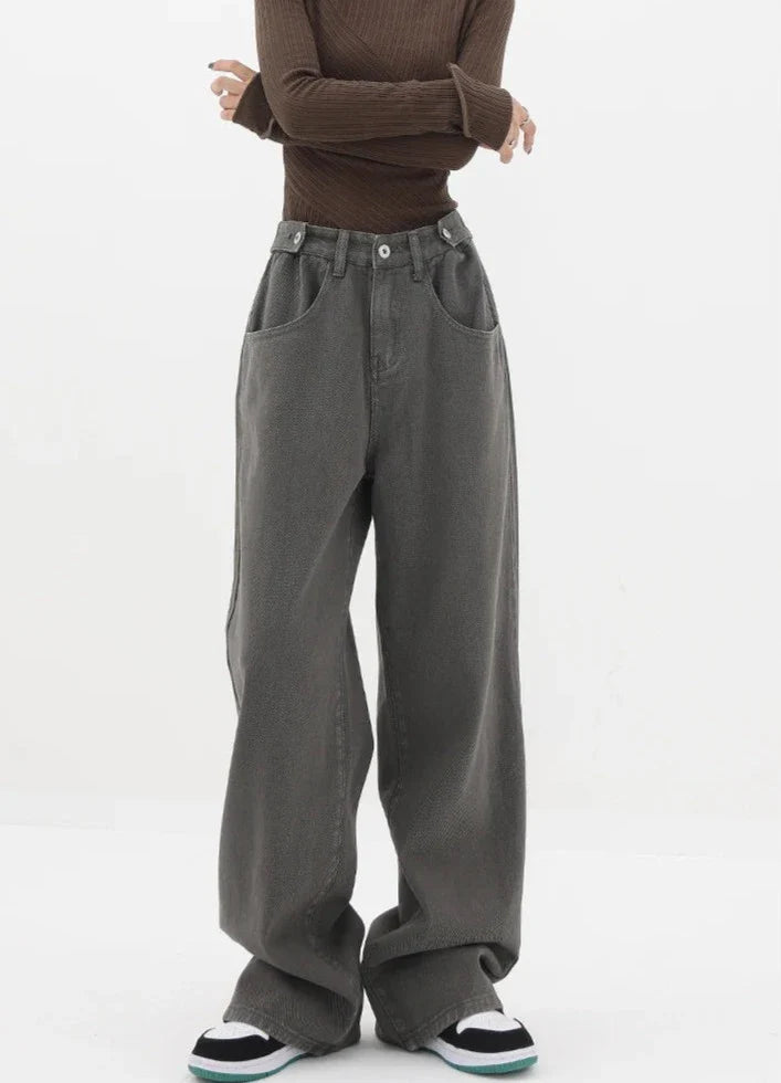 Jeans casual a vita alta