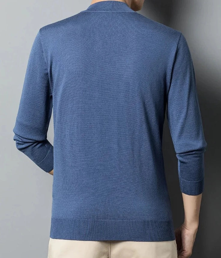 Maglia girocollo da uomo a maniche lunghe