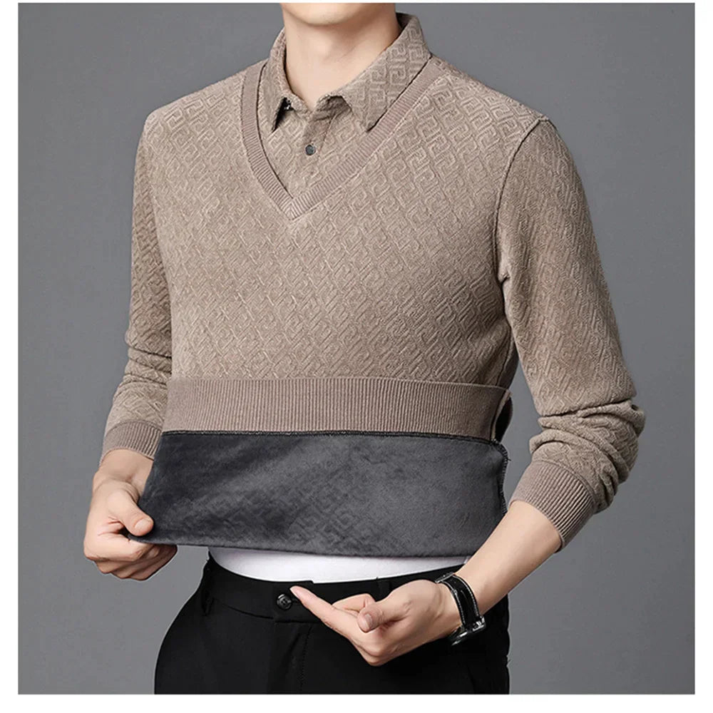 Maglione lavorato a maglia in due pezzi