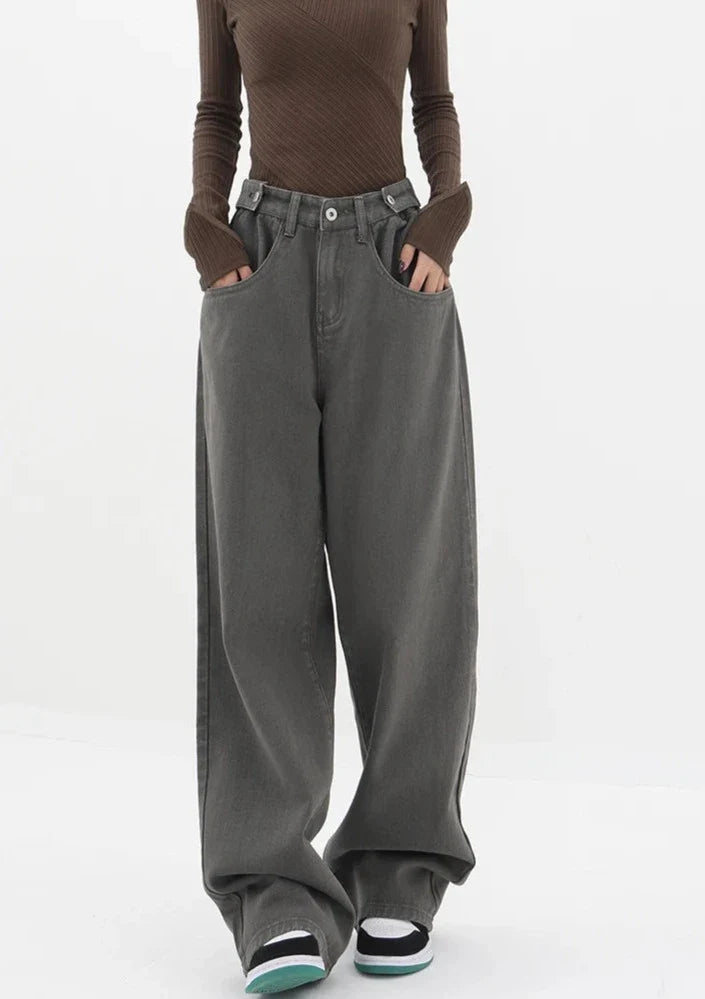 Jeans casual a vita alta