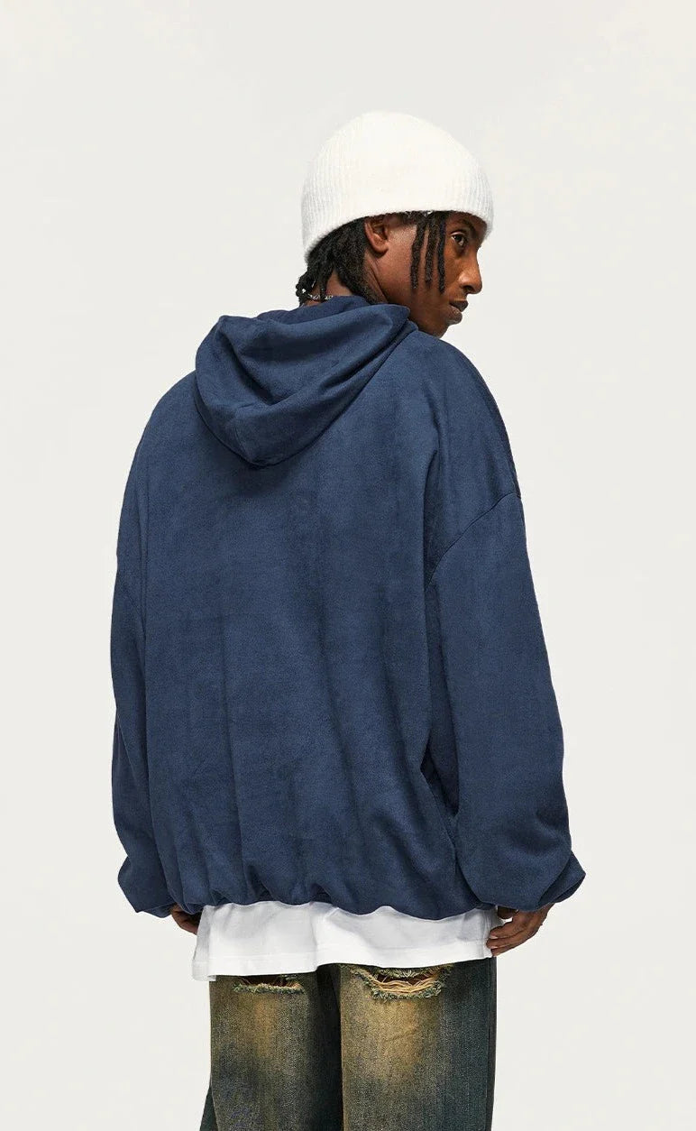 Felpa oversize blu marino