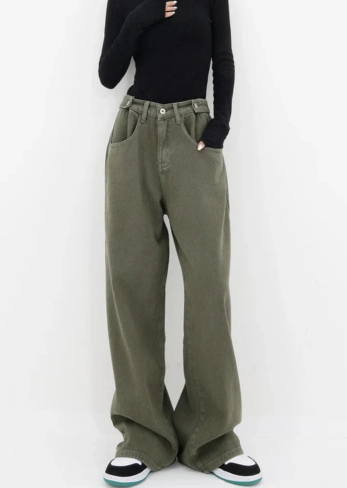 Jeans casual a vita alta