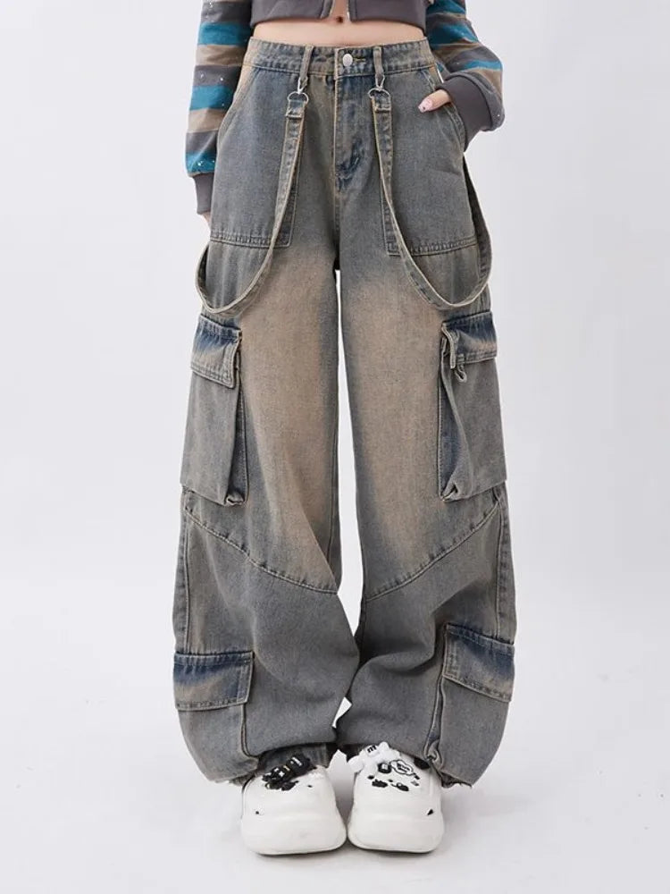 Pantaloni jeans retr? larghi e oversize