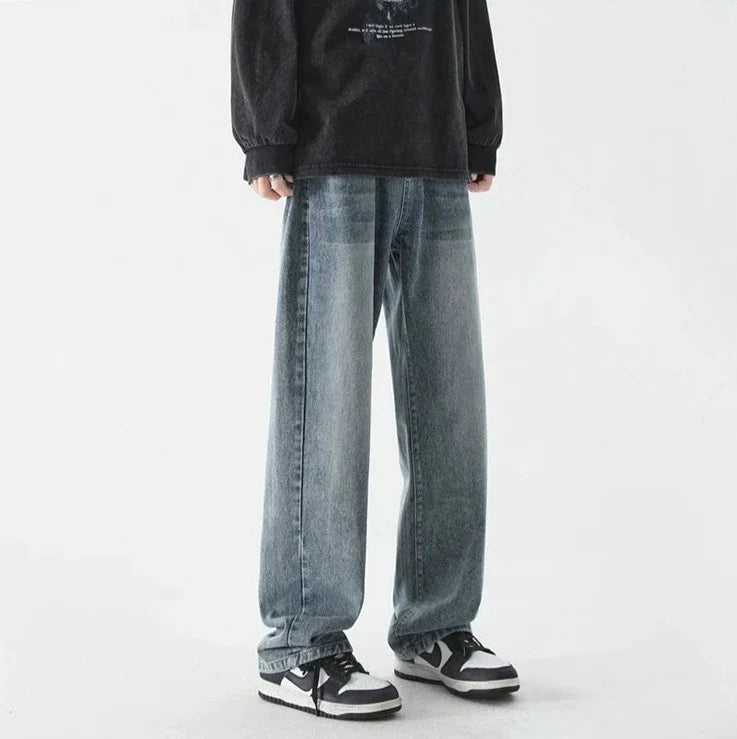 Jeans larghi retr? a destra