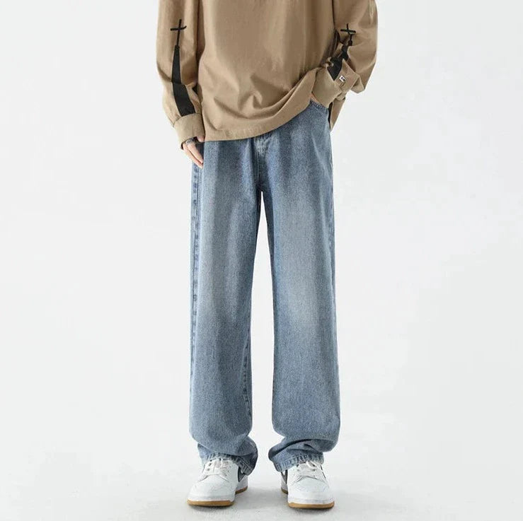 Jeans larghi retr? a destra