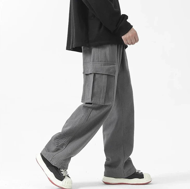 Pantaloni cargo dritti retr?