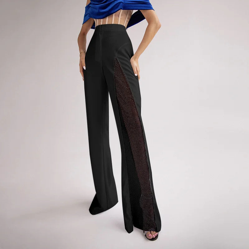 Pantaloni cut-out lucidi