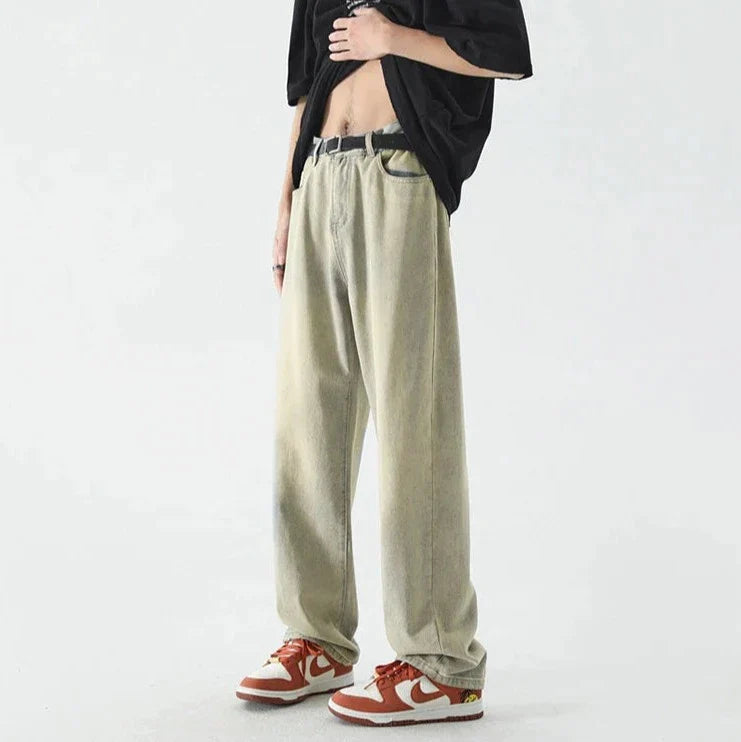 Jeans larghi retr? a destra