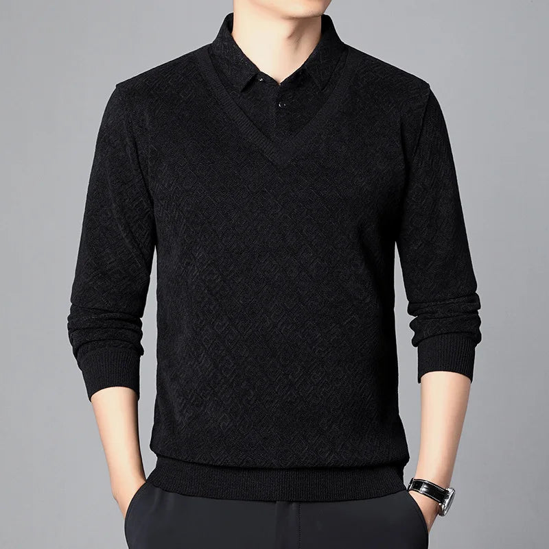 Maglione lavorato a maglia in due pezzi