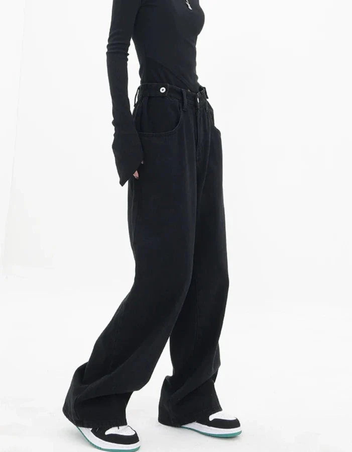Jeans casual a vita alta