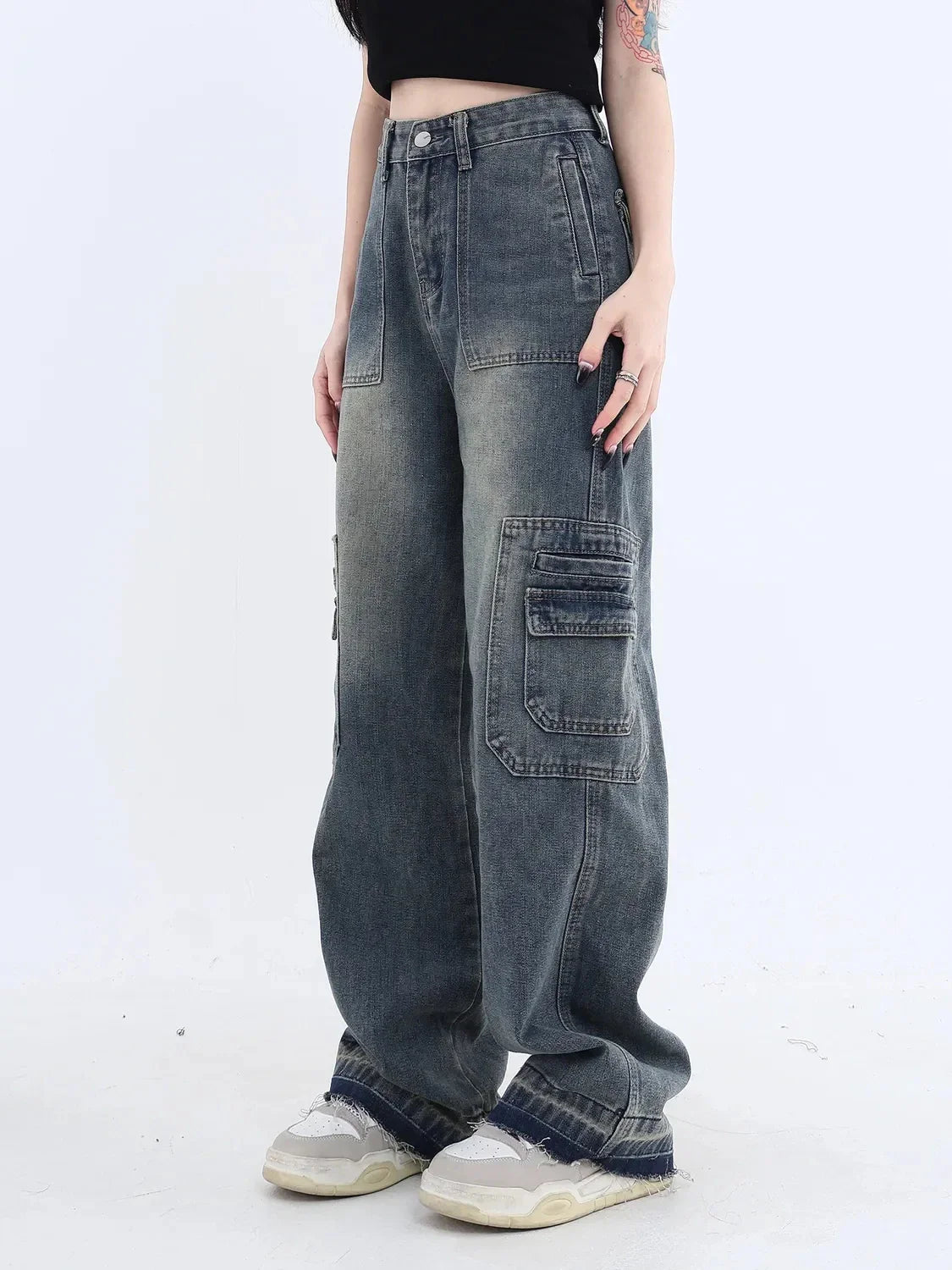 Jeans vintage a vita alta