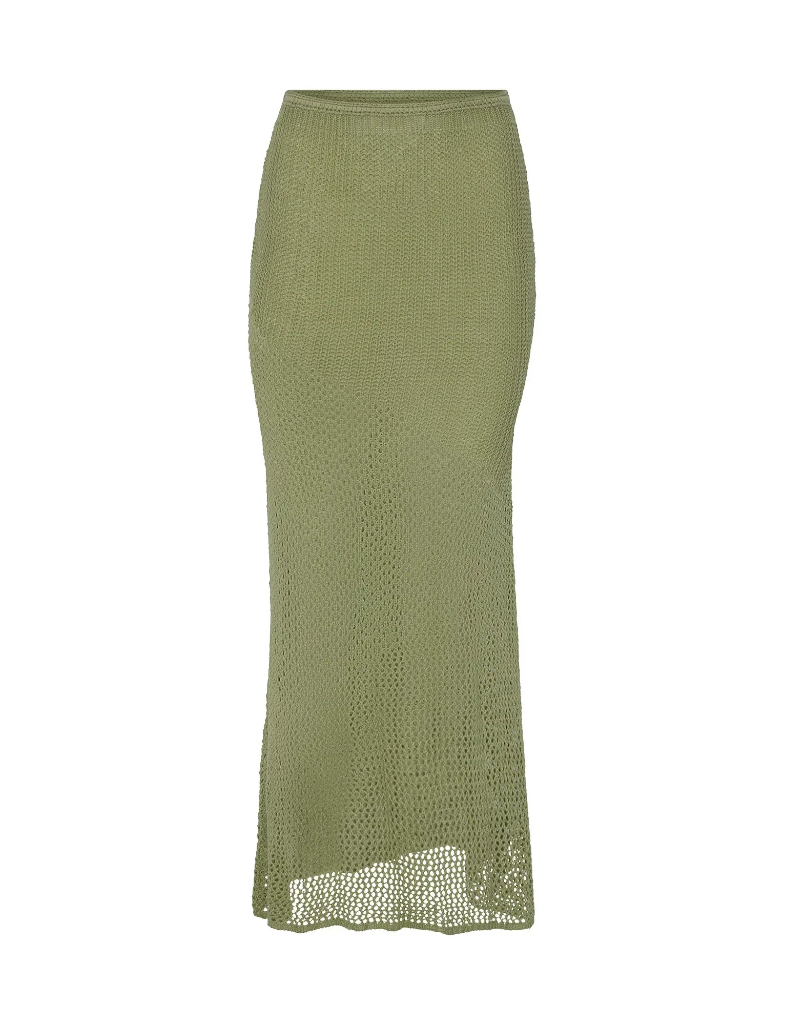 Set estivo lavorato a maglia con top e gonna