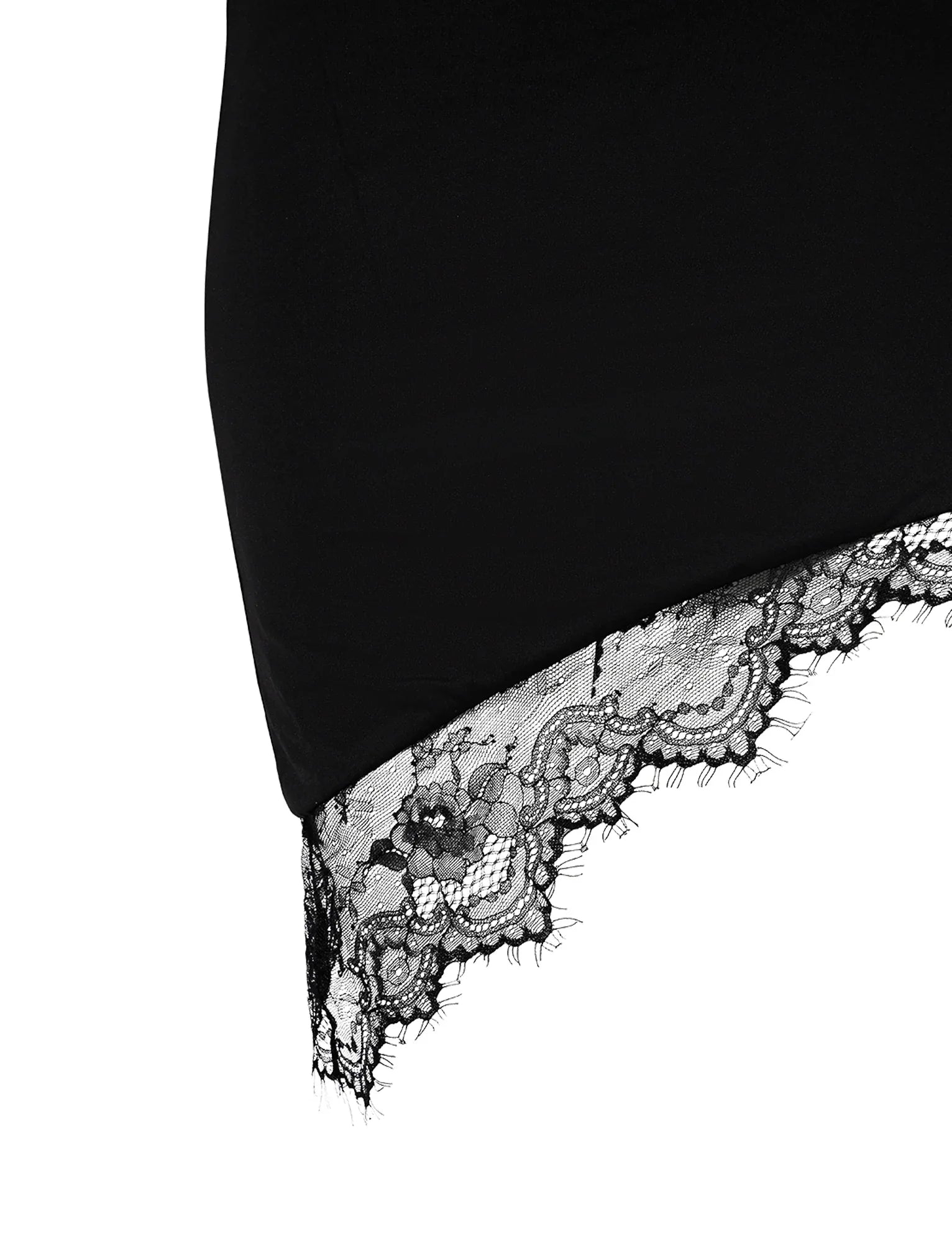Elegante top corto nero con gonna