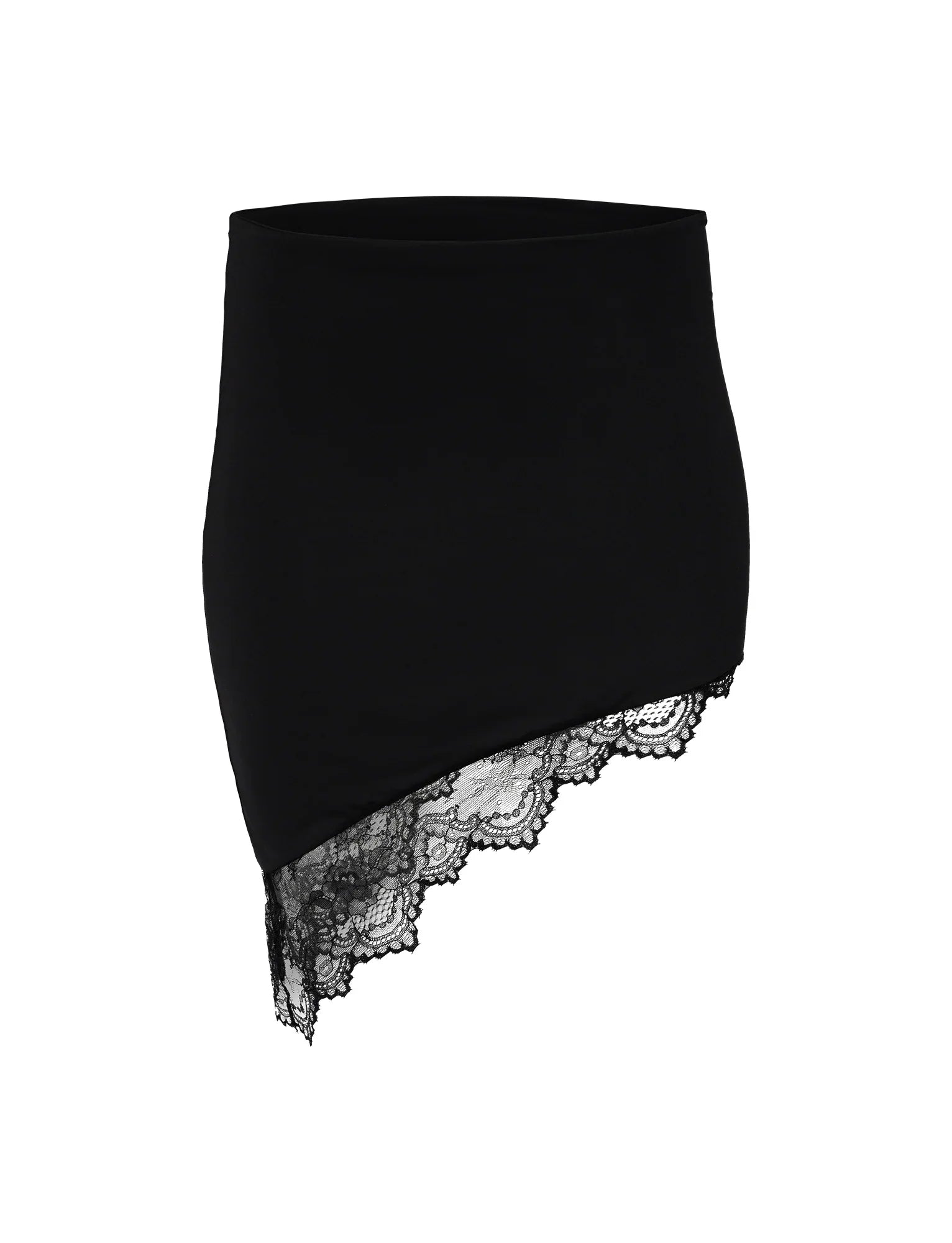 Elegante top corto nero con gonna