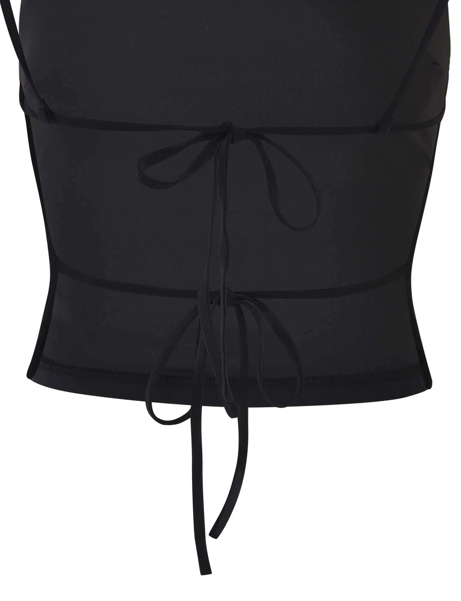 Elegante top corto nero con gonna