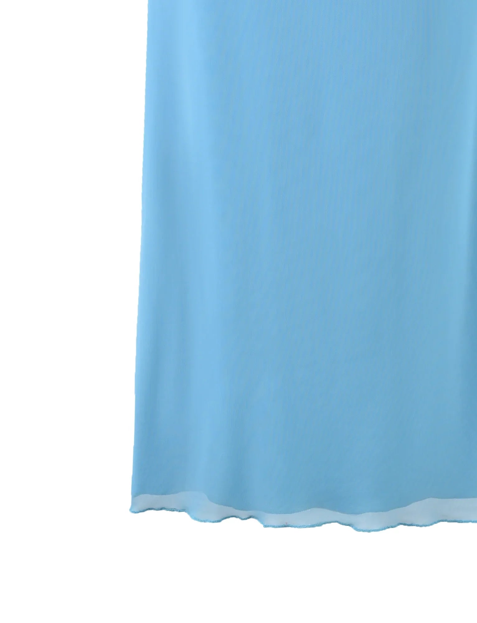 Elegante top traslucido con gonna