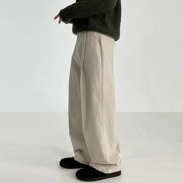 Pantaloni classici a gamba larga