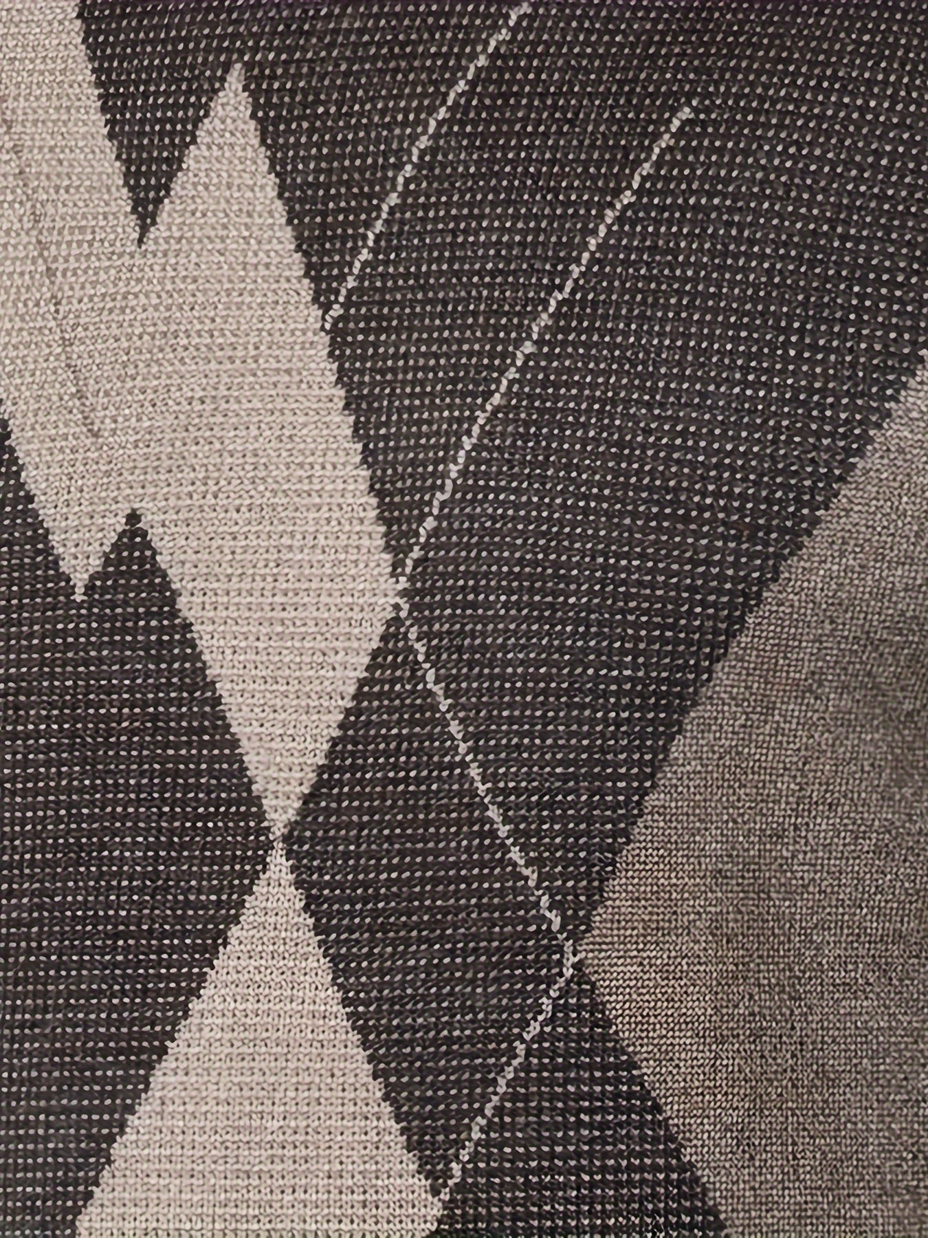 Maglione slim lavorato a maglia con motivo geometrico