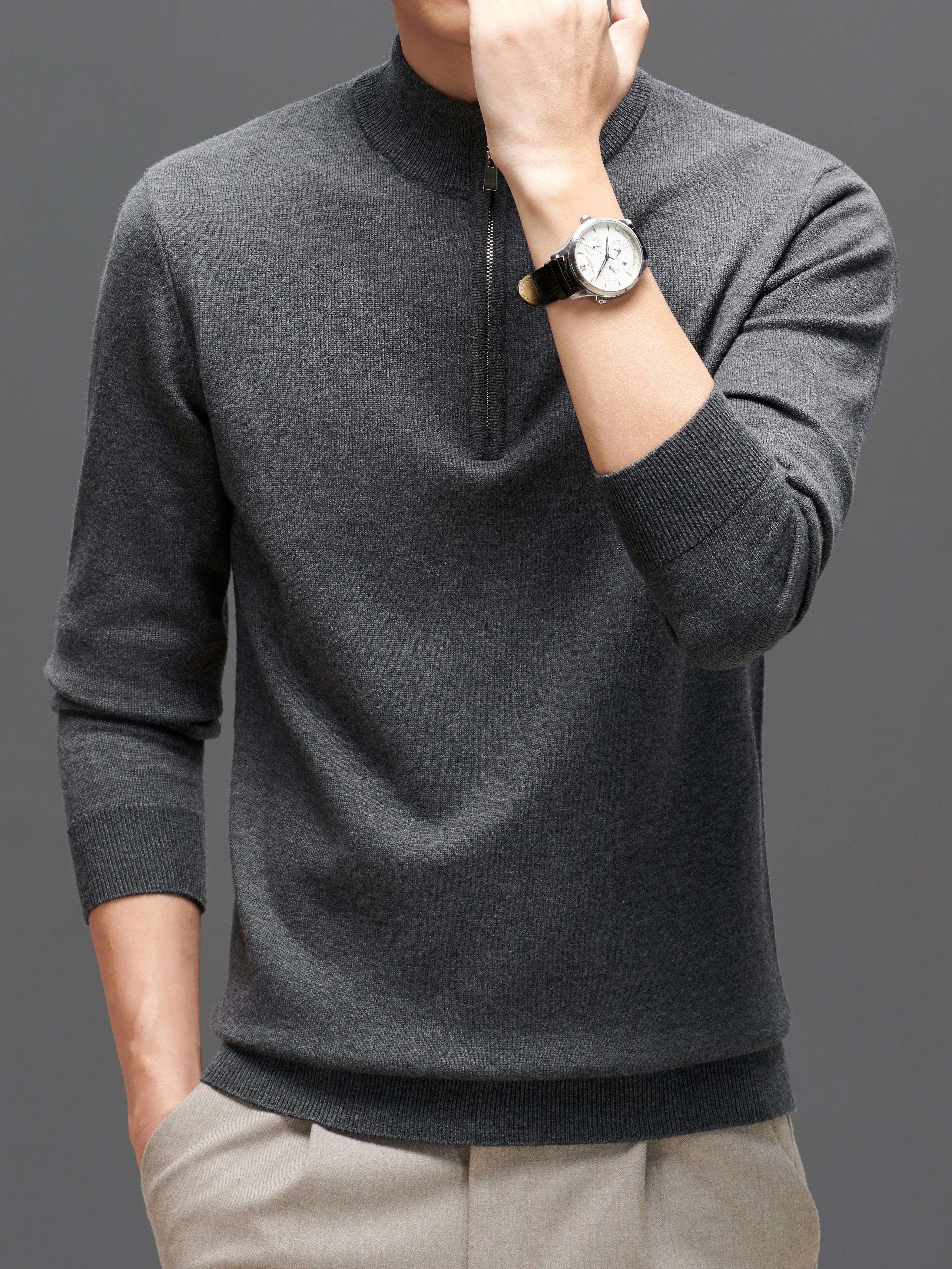 Maglione in lana lavorato a maglia per uomo