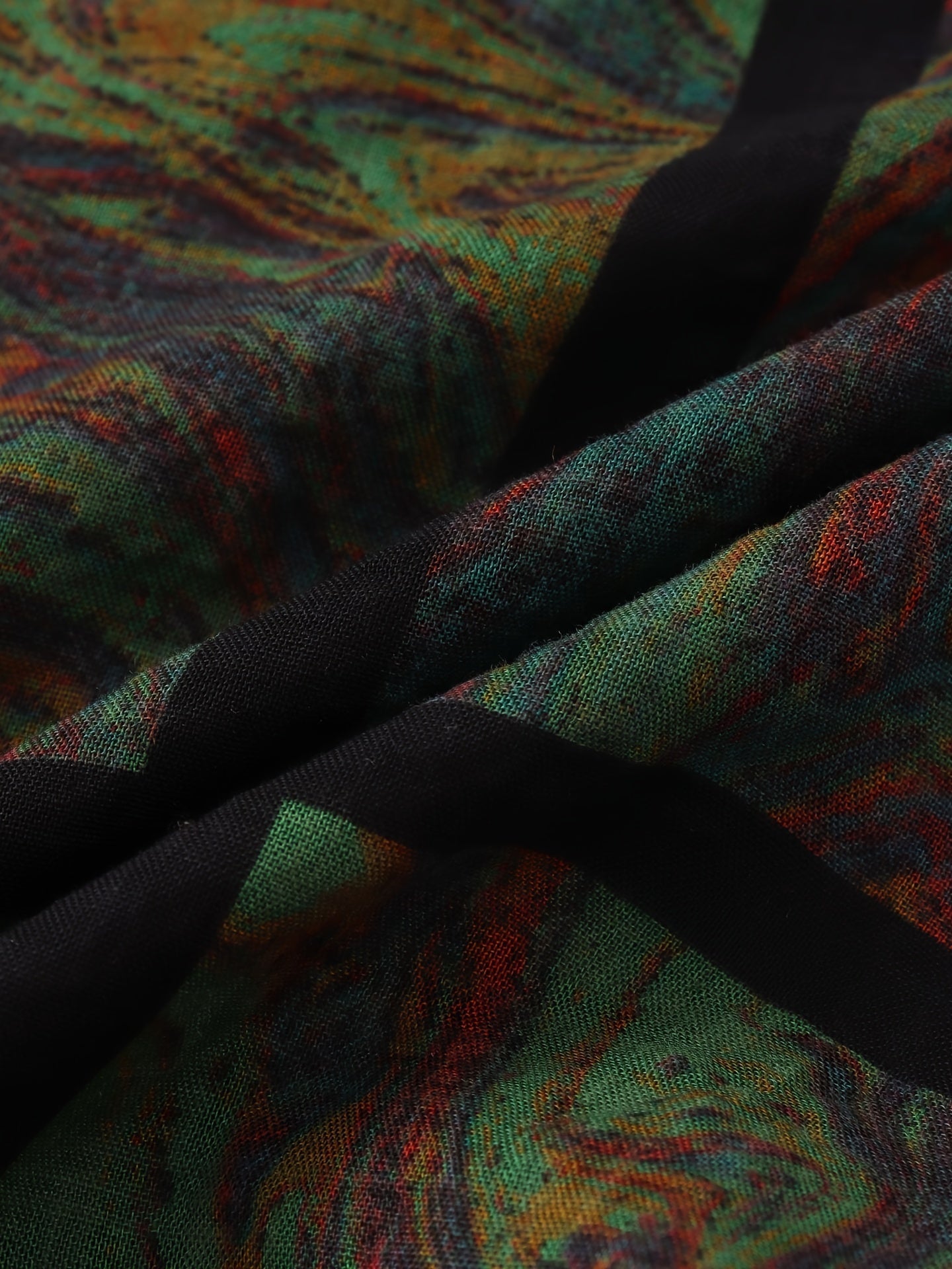 Camicia in cotone con grafica quadrata e maniche corte per l'estate