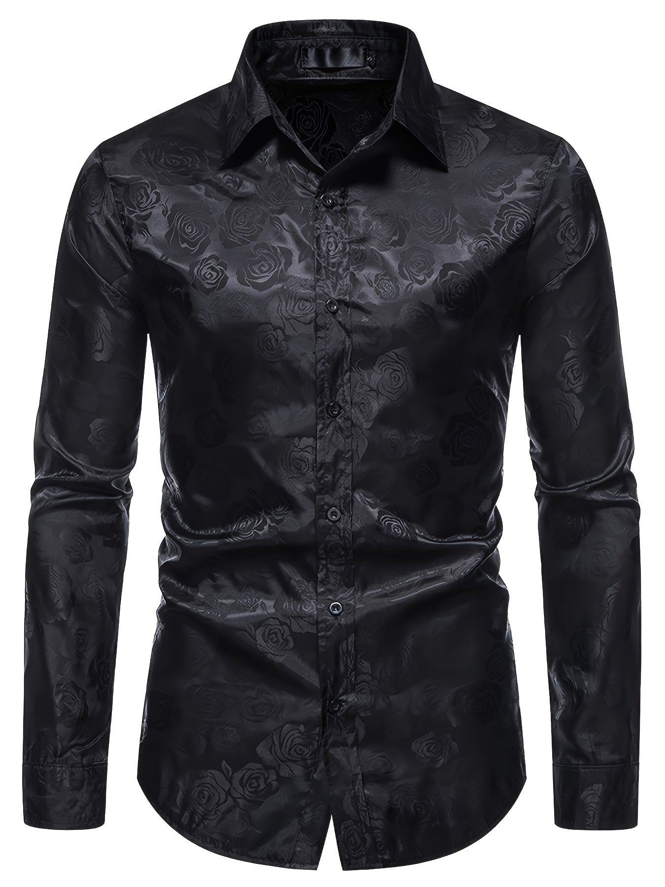 Camicia elegante con motivo rose