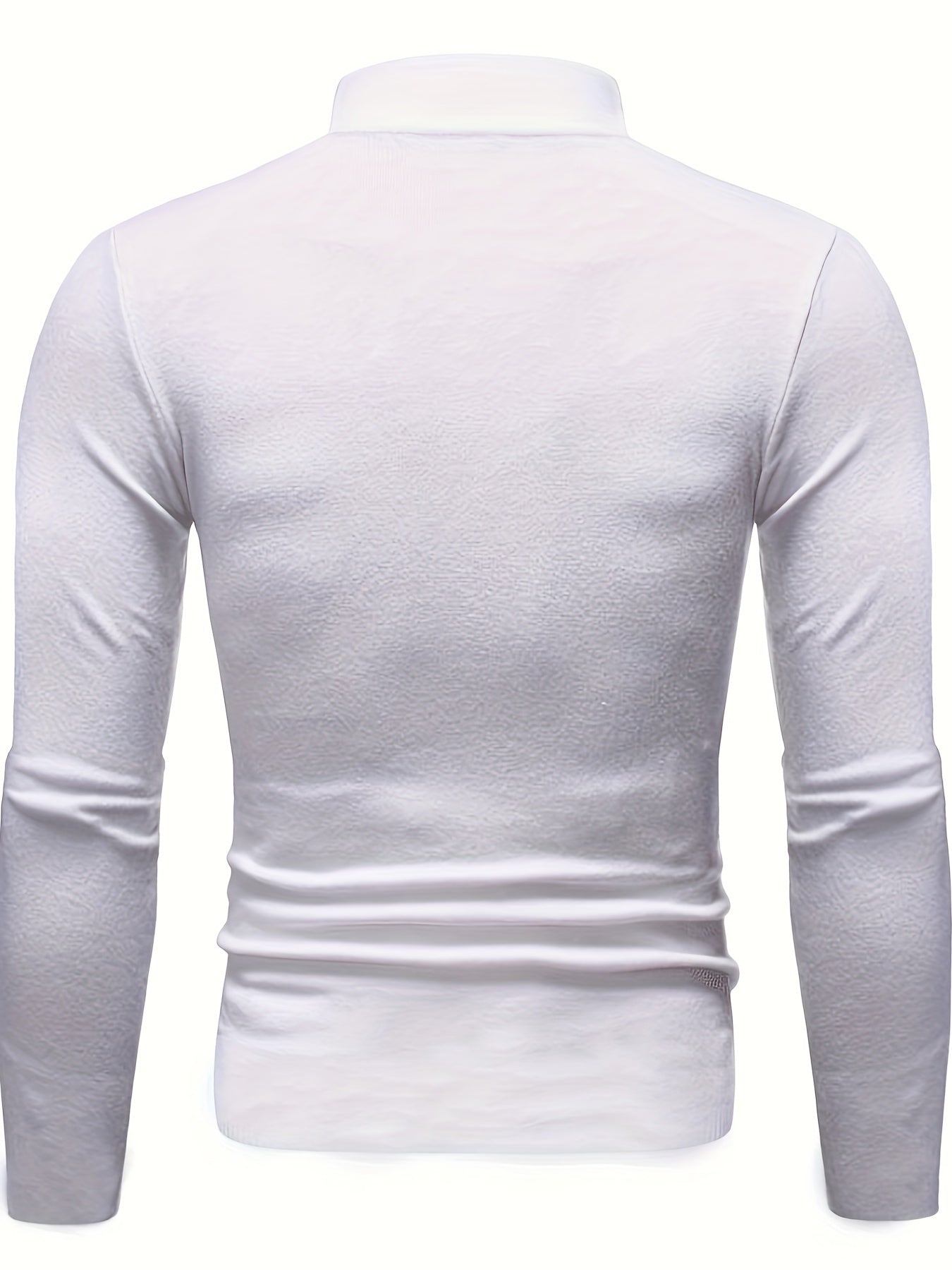 Maglione lavorato a maglia con collo alto da uomo