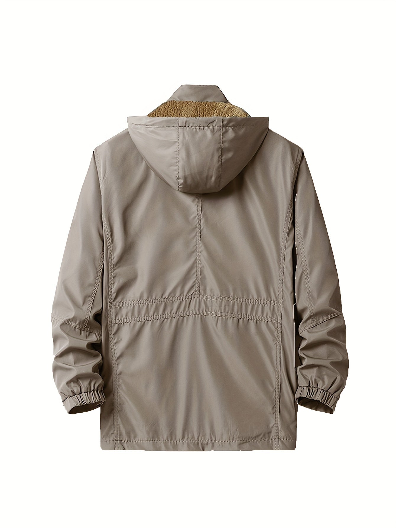 Calda giacca in pile con tasche con patta