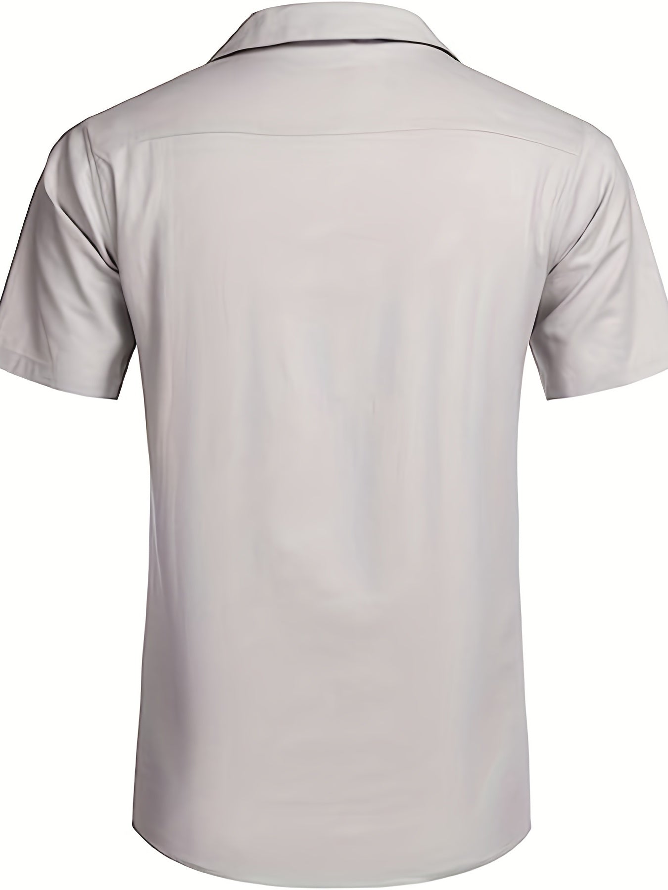 Camicia ampia casual, leggermente elasticizzata con maniche corte e risvolti