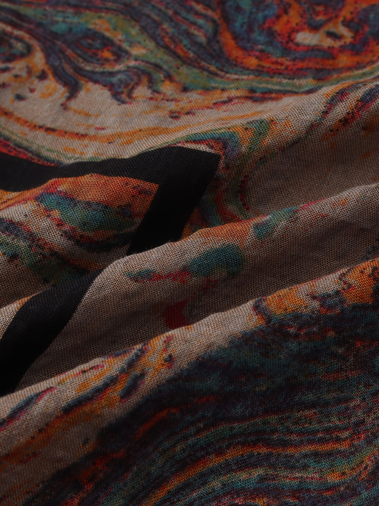 Camicia in cotone con grafica quadrata e maniche corte per l'estate