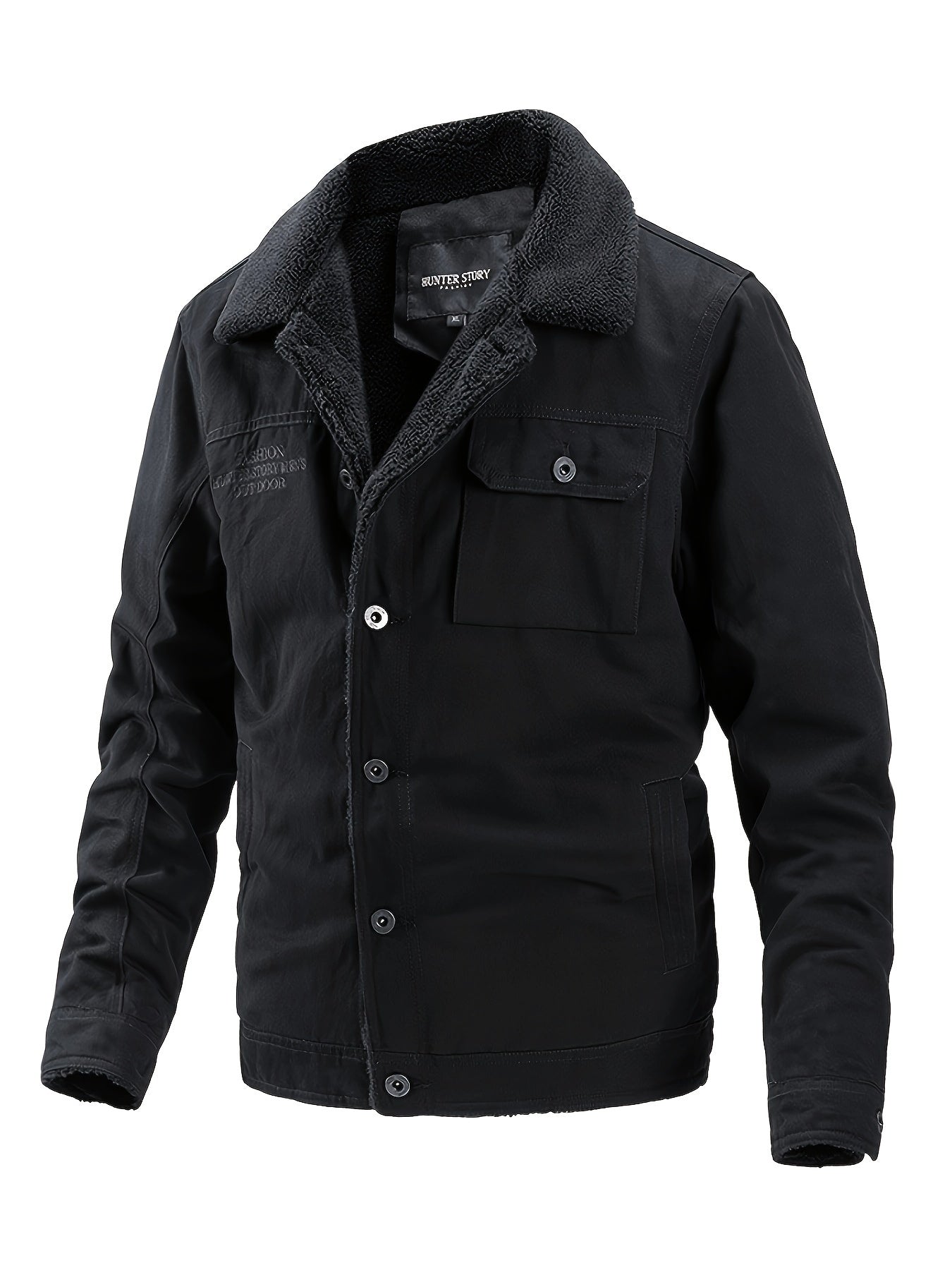 Giacca casual in caldo pile di cotone