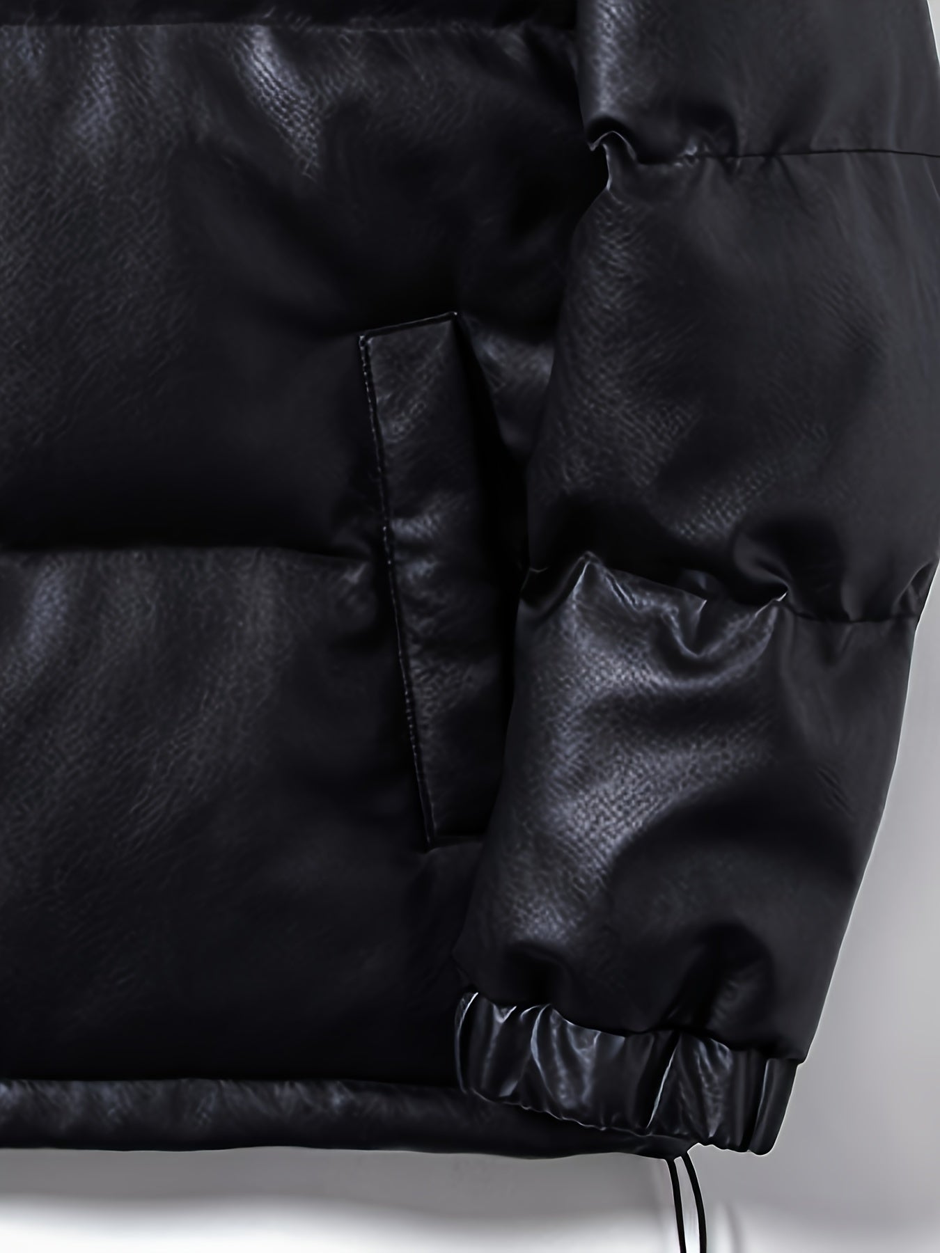 Giacca in pelle trapuntata da uomo