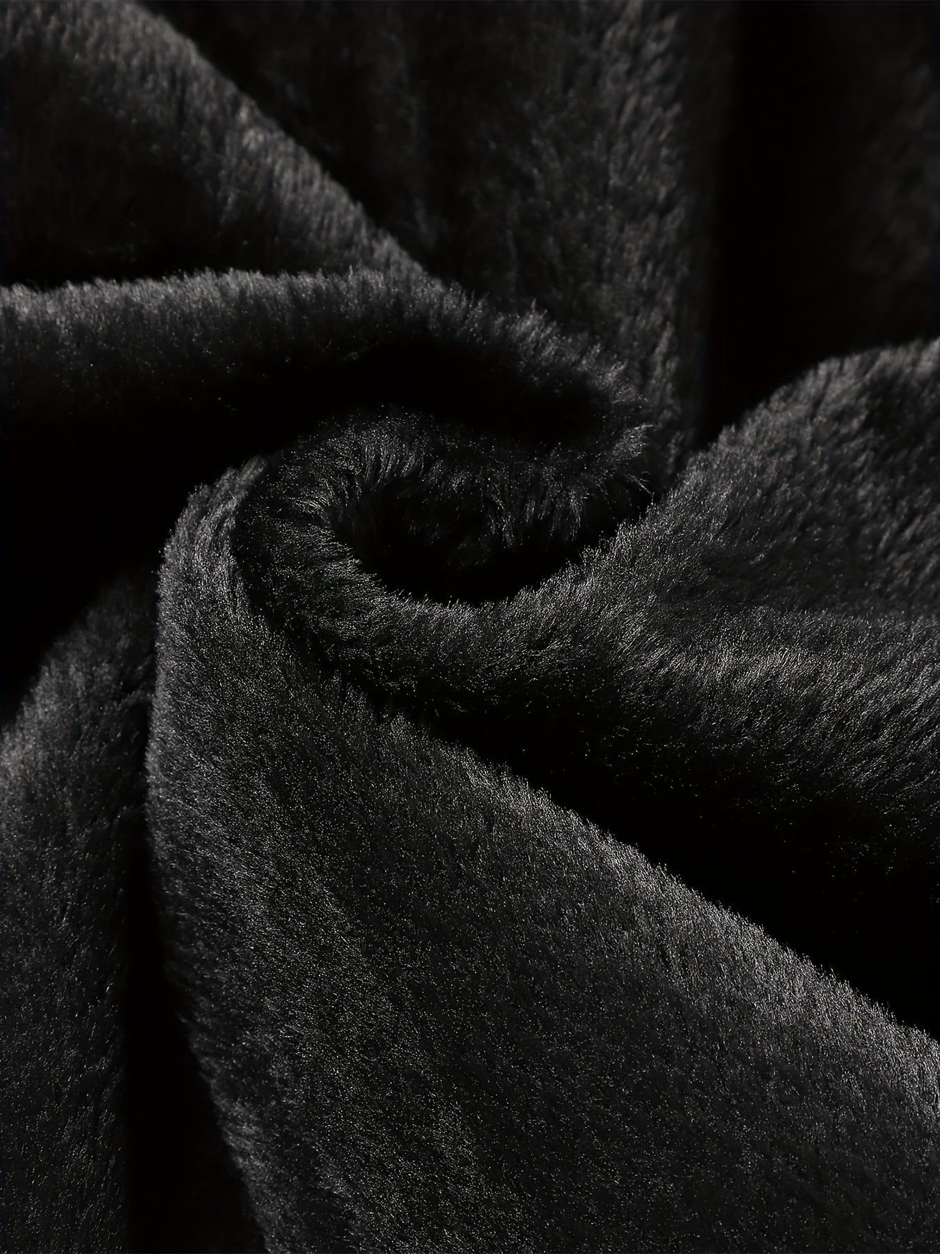 Giacca in pile di pelle nera