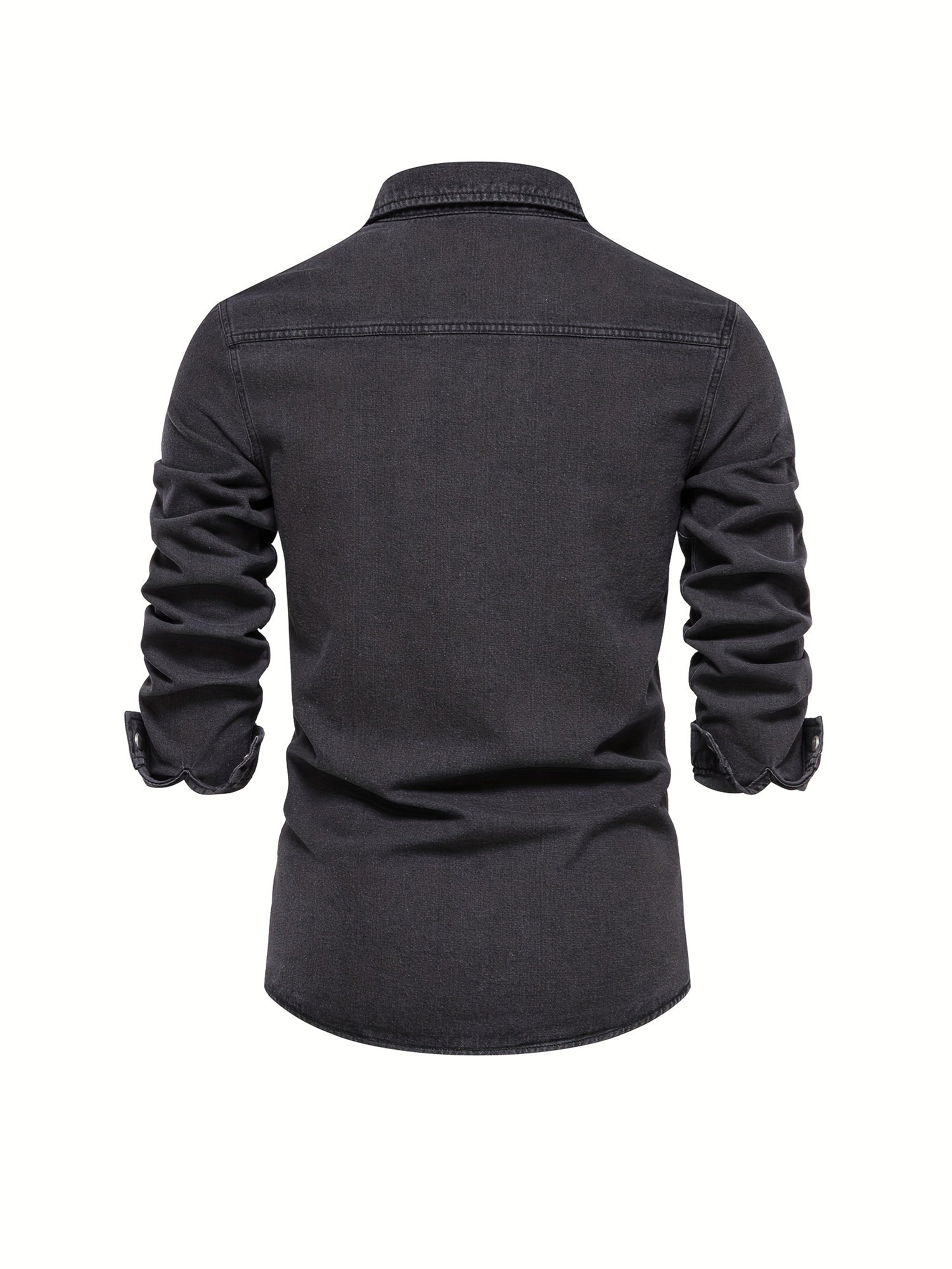 Camicia in denim a maniche lunghe da uomo