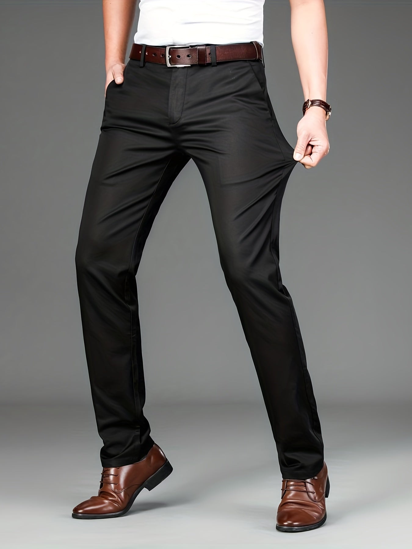 Pantaloni classici mid-stretch
