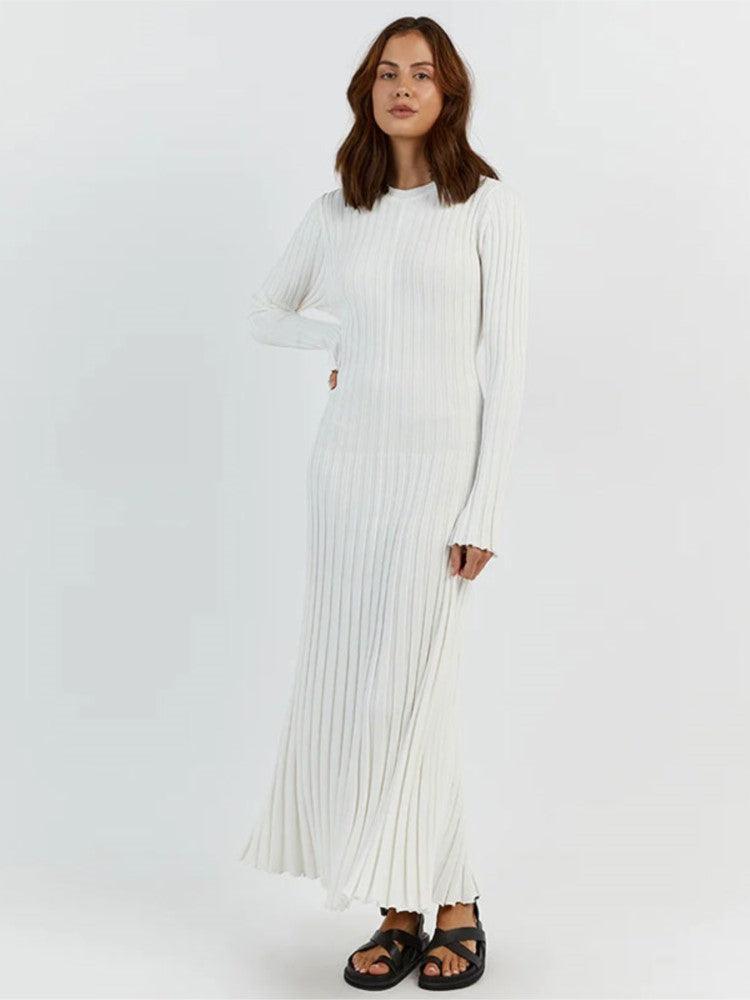 Vestito lungo in maglia
