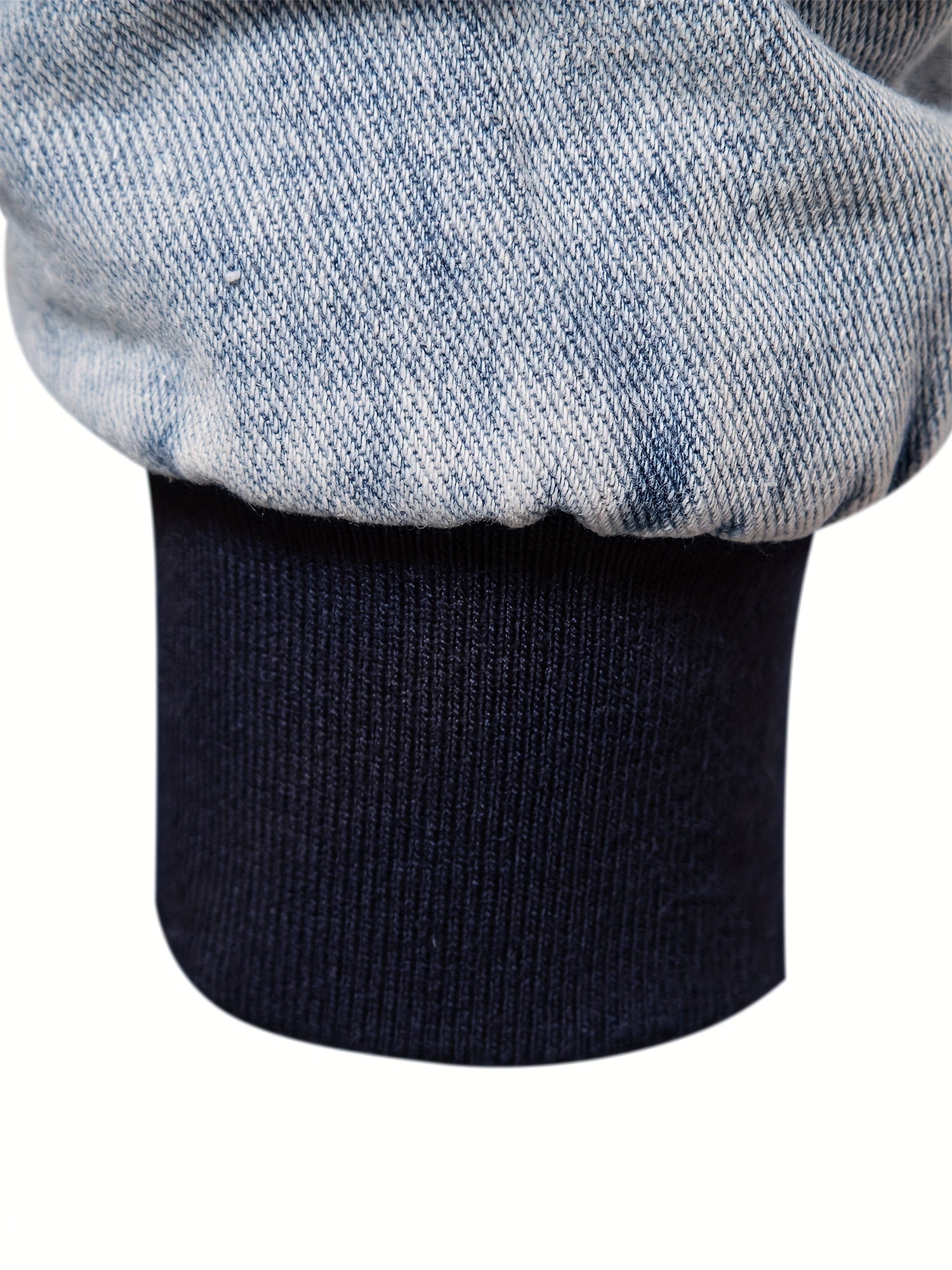 Giacca in pile denim da uomo