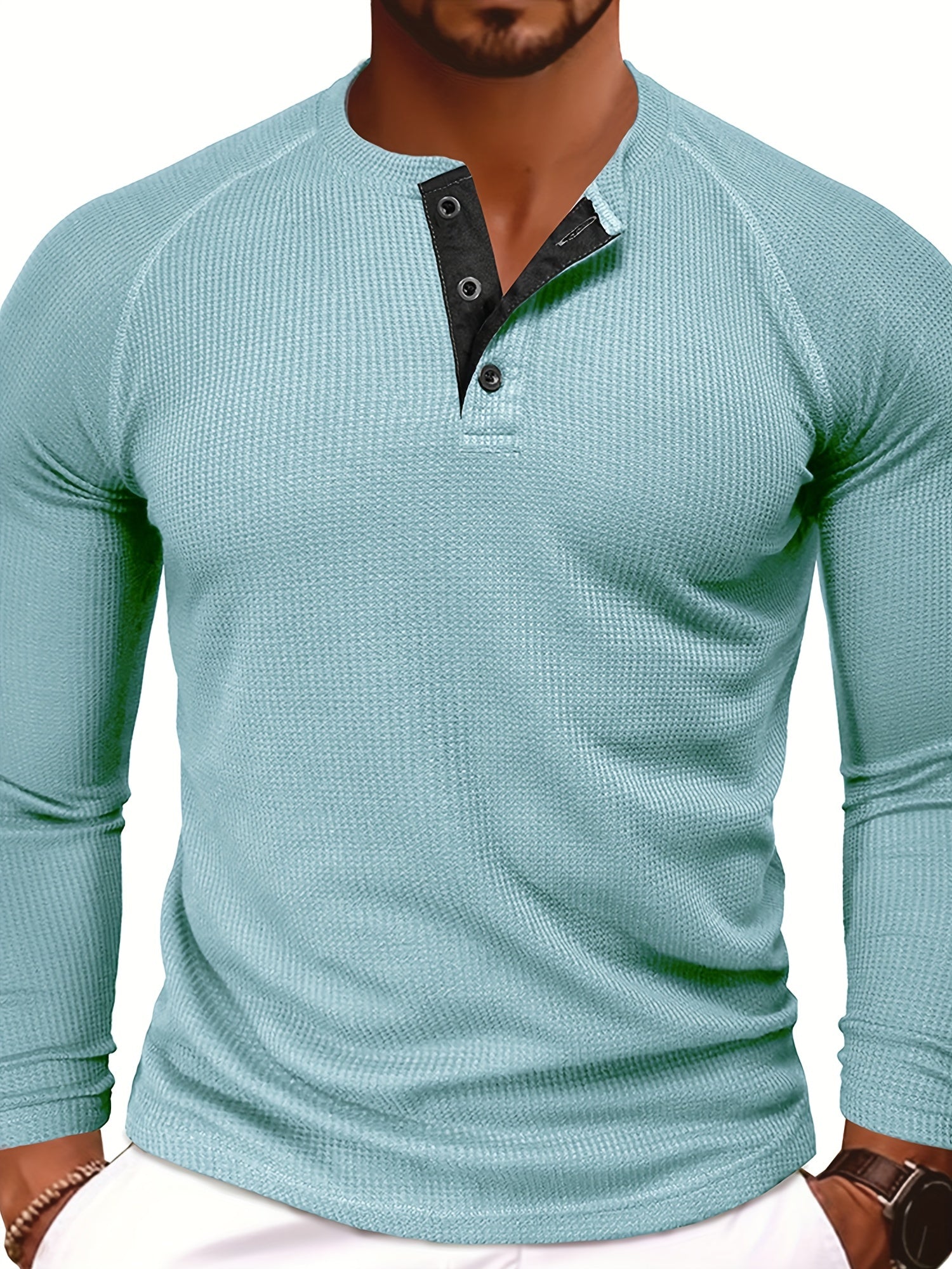 Maglia Henley a maniche lunghe