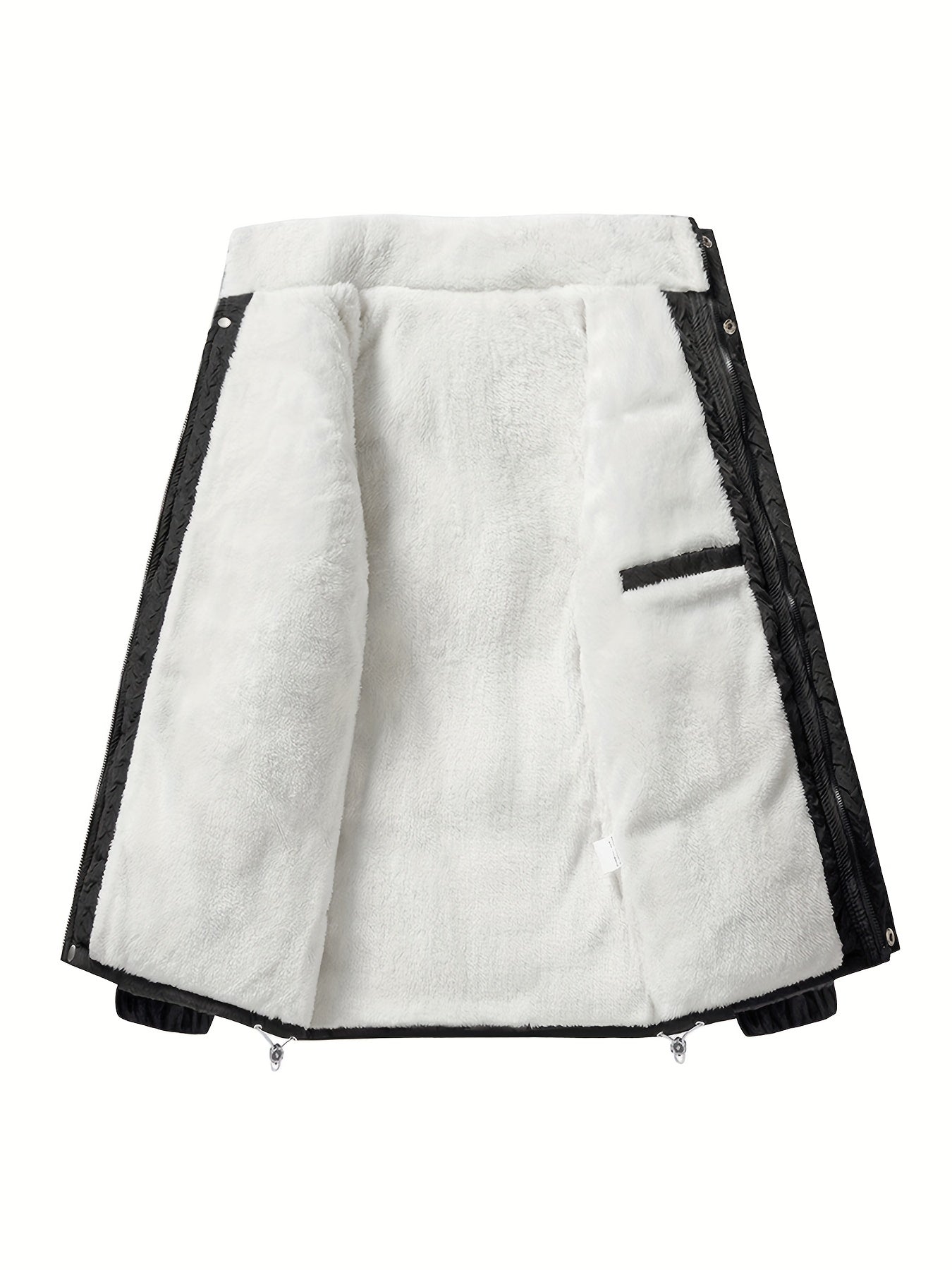 Giacca strutturata in pile nero